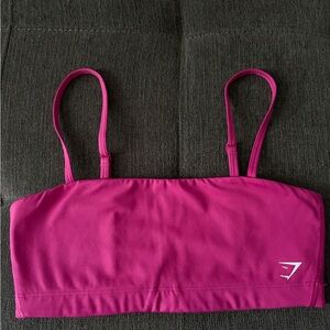 Gymshark Pink bandeau Sports Bra
